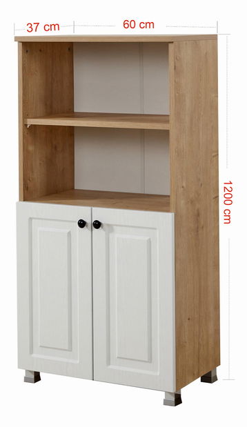 Příborník Tuvantille 17 (dub safírový + ořech)