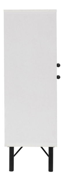 Skříňka Maluxe 2 (bílá + hnědá + purpurová + hořčicová)