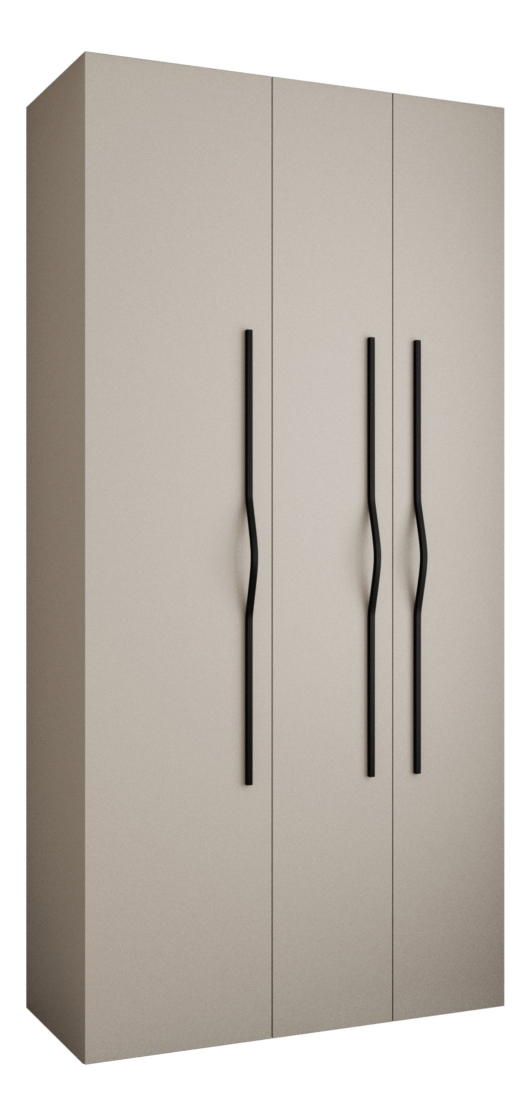 Šatní skříň 120 cm Carmela 50-2 (kašmír + černá)