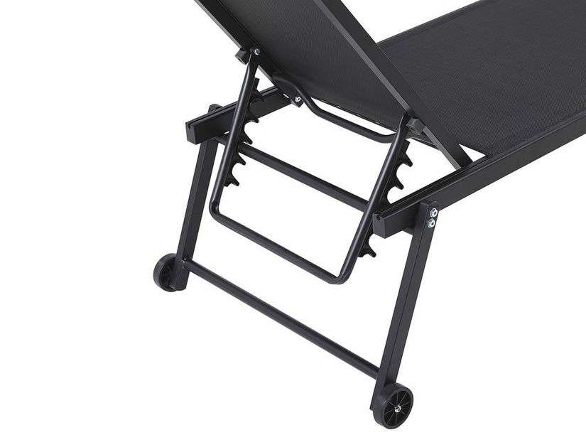 Zahradní lehátko Phillip (černá)