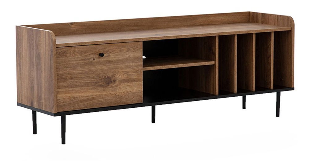 TV skříňka/stolek Percival PC8 (černá + brandy castello)