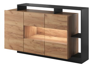 Komoda Alvera (dub craft zlatý + antracit)