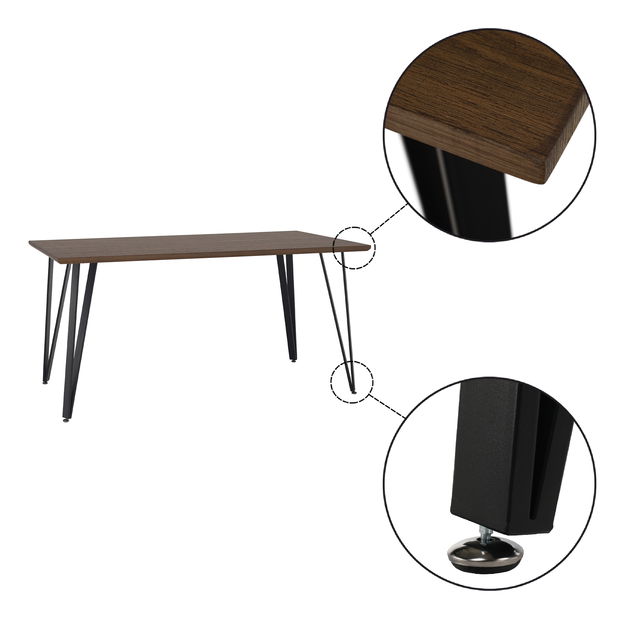 Jídelní stůl Flusor (hnědá) *bazar