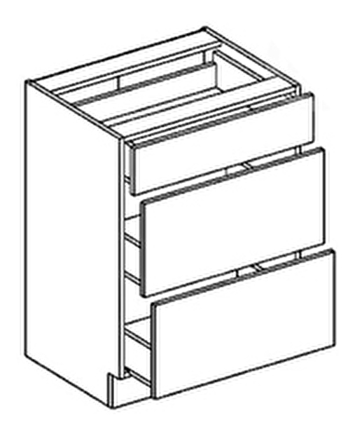 Spodní kuchyňská skříňka Nora D60 3 zásuvky