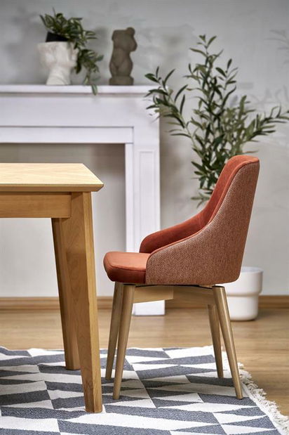 Jídelní stůl Edmund (dub + černá) (pro 6 a více osob)