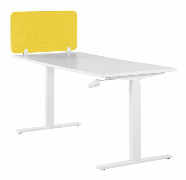 Přepážka na pracovní stůl 80 x 40 cm Walda (žlutá)