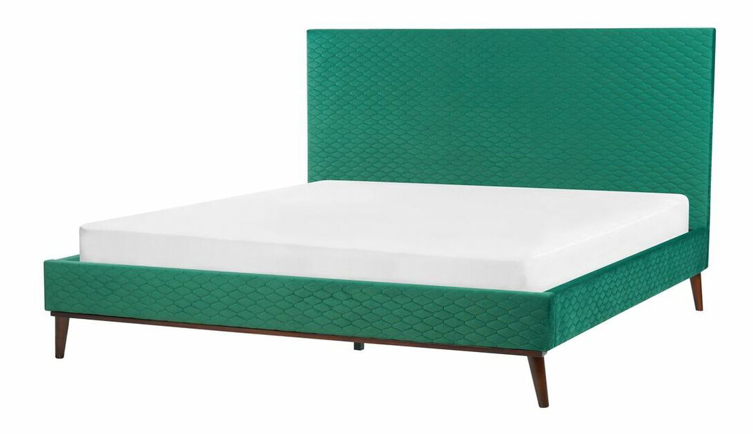 Manželská postel 180 cm Betuel (zelená) (s roštem)