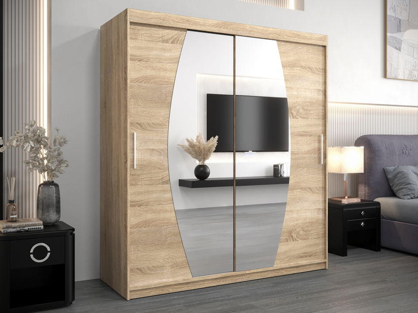 Šatní skříň 180 cm Eclipse (dub sonoma + dub sonoma)