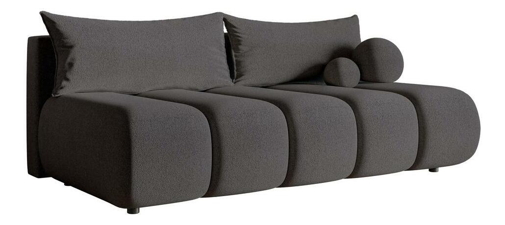 Pohovka trojsedačka Didier mini (tmavě šedá + černá)