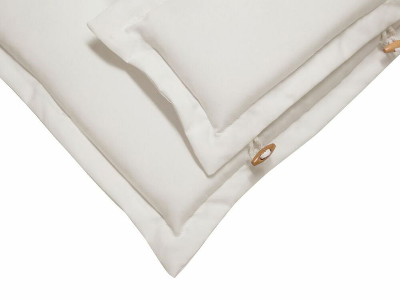 Set 2 ks zahradních židlí Amati (tmavé dřevo + krémová)