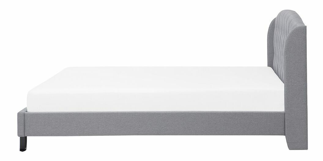 Manželská postel 160 cm BORD (s roštem) (šedá)