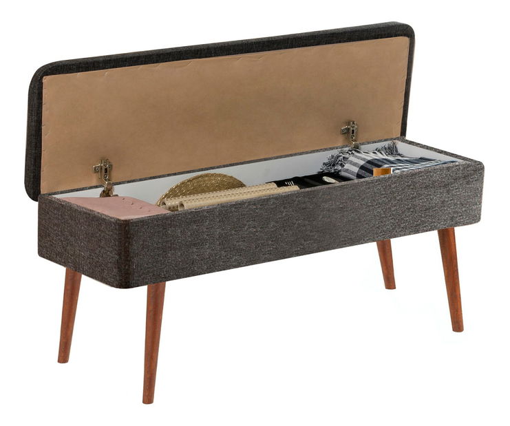 Jídelní set Vlasta 1 (ořech + antracit) (pro 4 osoby)