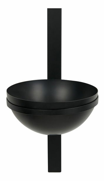 Nástěnné svítidlo s květináčem 1 Iza (černá)