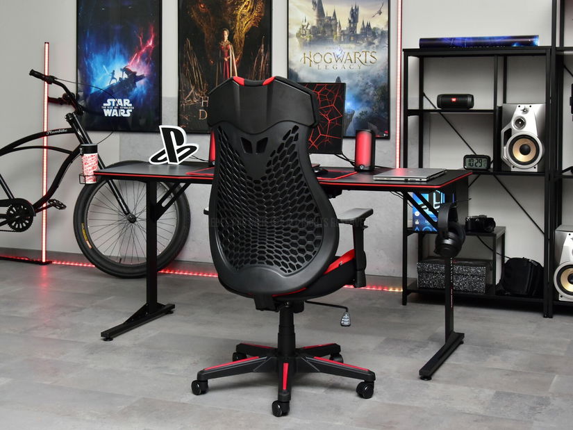 Křeslo Icco (červená + černá)