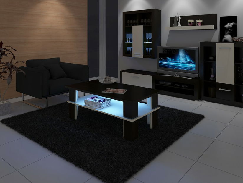 Konferenční stolek Futura 2 (wenge + krém)