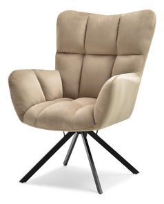 Křeslo Kikino (béžová + černá)