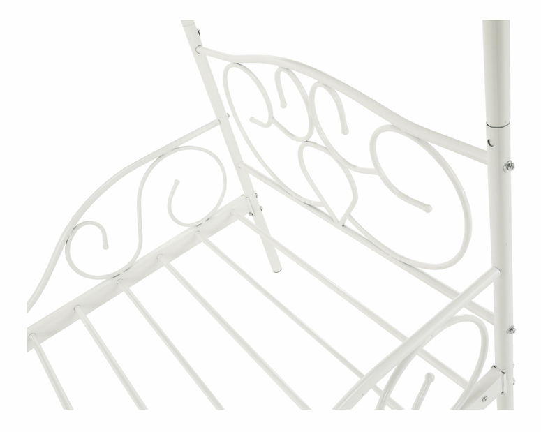 Jednolůžková postel 90 cm Anabella (bílá) (s roštem)