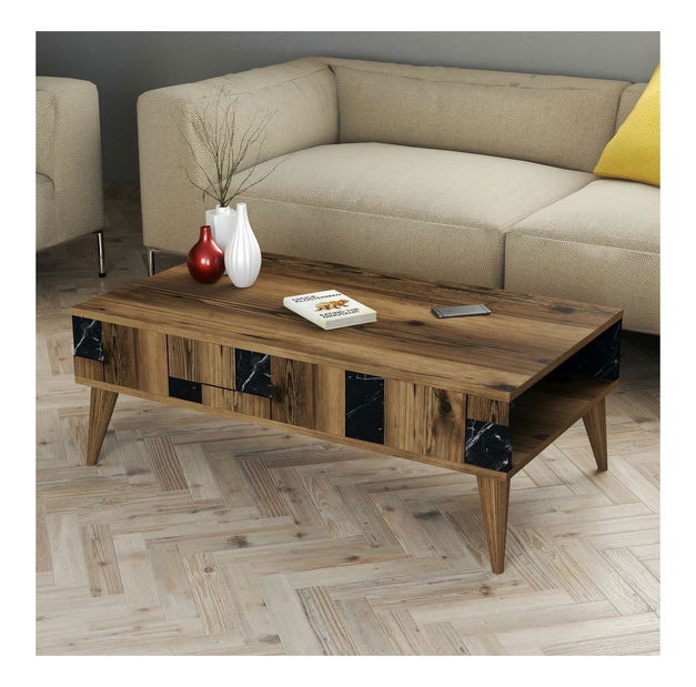 Konferenční stolek Madre (ořech + černá)