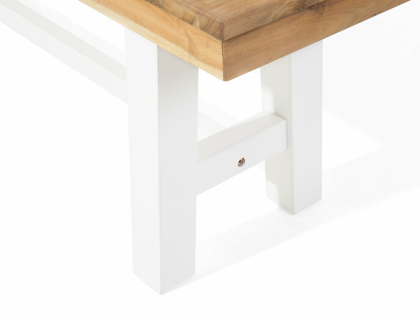 Zahradní lavička Scalia (hnědá + bílá)