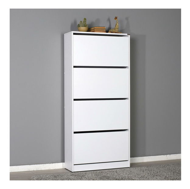 Botník (skříňka na boty) Nimelo 4 (bílá)