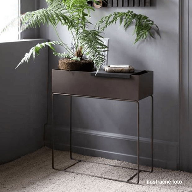 Kovový květináč Indrazia typ 2 (tmavě zelená)