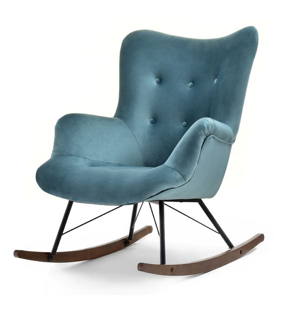 Houpací křeslo Laurentino (černá)