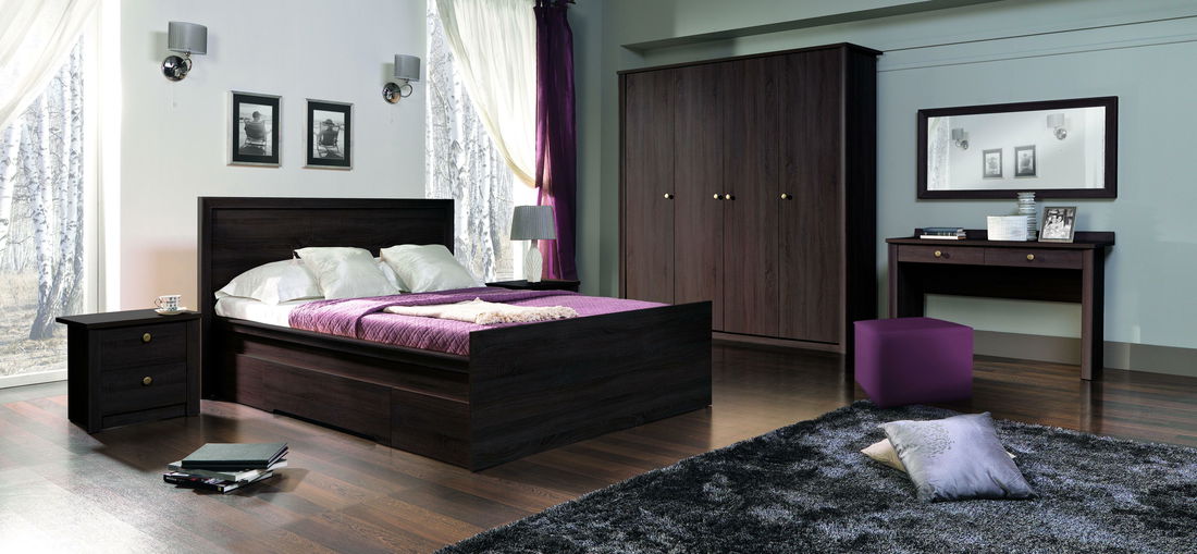 Šatní skříň Fintona F3 (čokoládová)