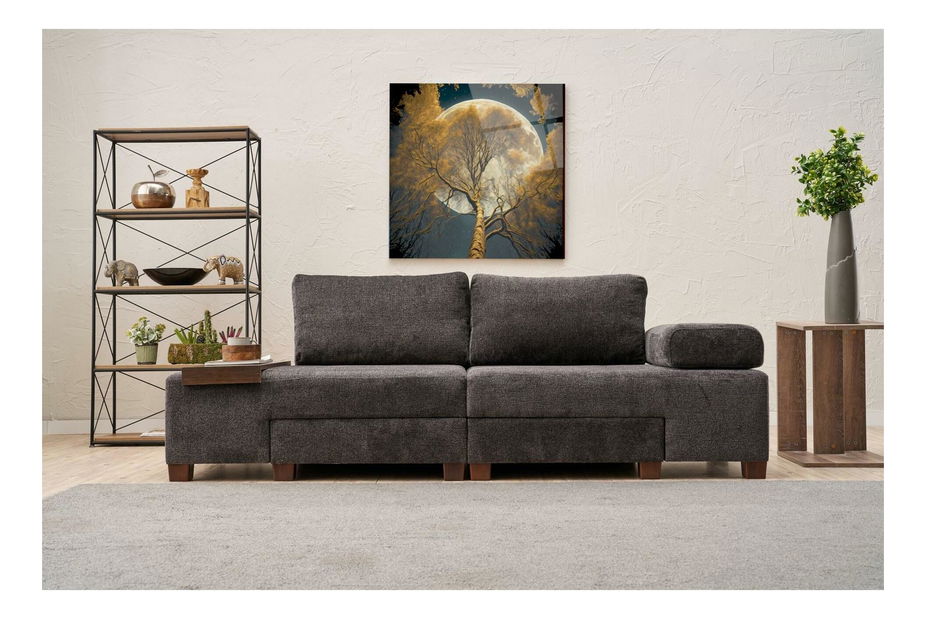 Rozkládací pohovka Perenilla C (antracit + ořech)