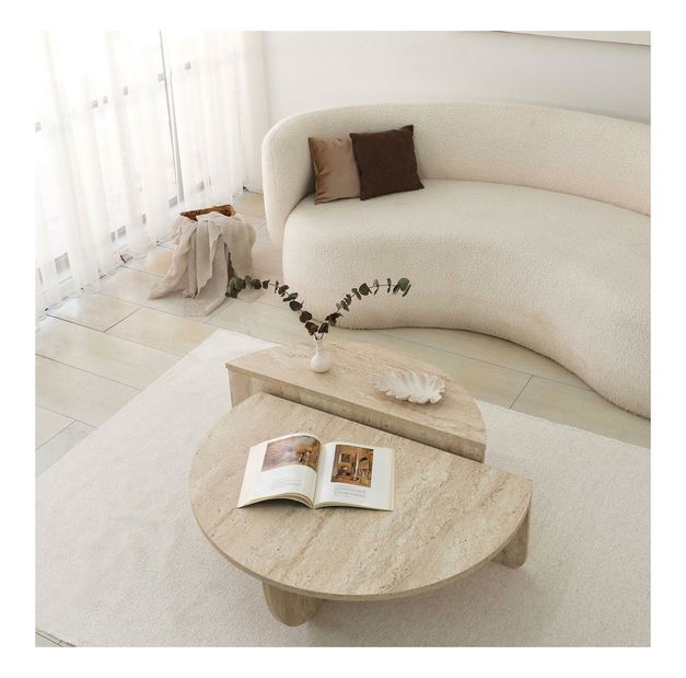 Konferenční stolek Podi (travertin)