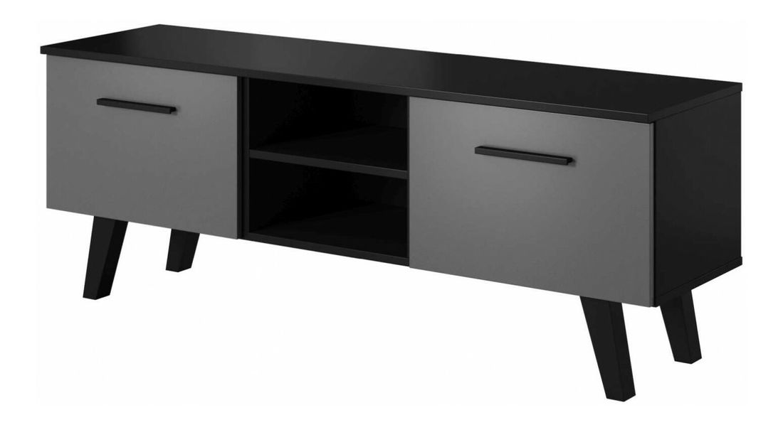 TV stolek/skříňka Neal (cerná matno + grafit)