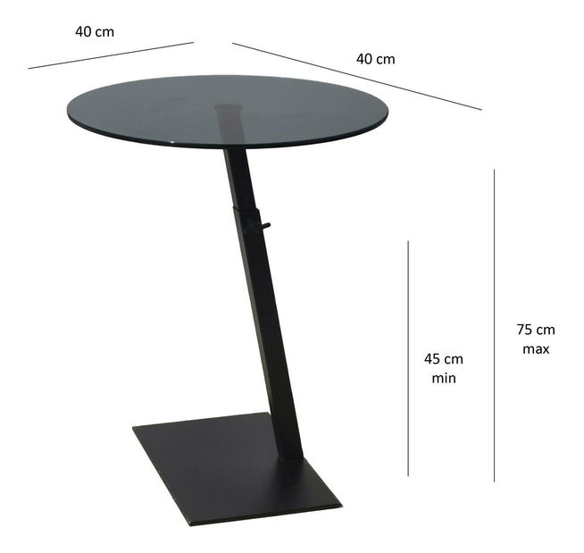 Konferenční stolek Falck 2 (černá)