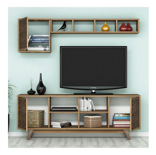 Sestava nábytku do obývacího pokoje Inge (ořech)