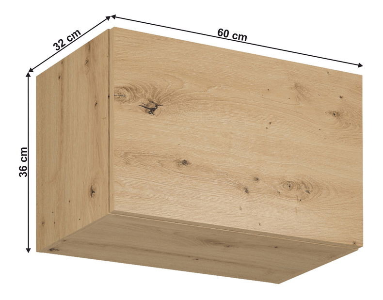 Horní kuchyňská skříňka G60KN Langari (dub artisan)
