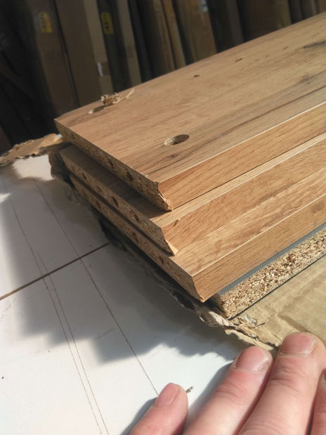 Manželská postel 160 cm Michigin (dub wotan) (s úložným prostorem) *bazar