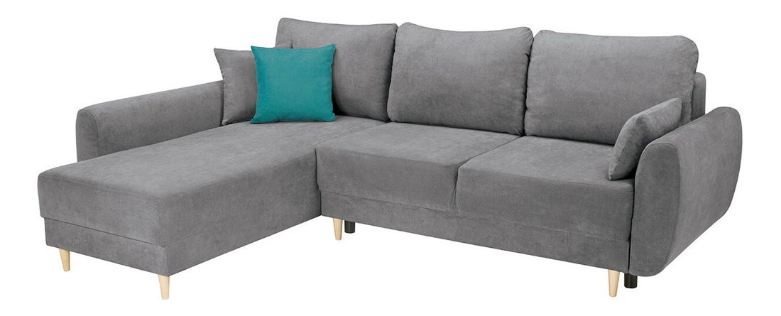 Rohová sedací souprava BRW Oslo Lux 3DL. RECMU (šedá) (L)