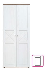 Šatní skříň Telegrafo 2 (borovice canyon + dub sonoma truflový)