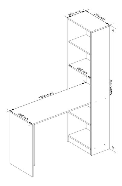 PC stolek Balram (dub sonoma)