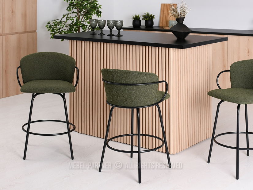 Židle Sofia (zelená + černá)