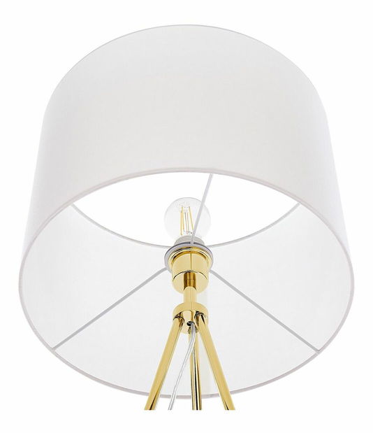 Stojací lampa VISTA (látka) (bílá)