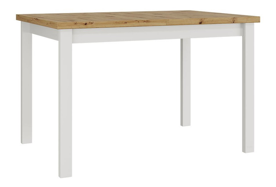 Rozkládací jídelní stůl Deasal 80 x 120 150 I (dub artisan + bílá) (pro 2-6 osob)