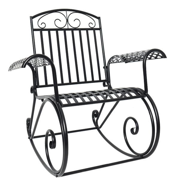 Zahradní houpací křeslo Flamanda (černá)