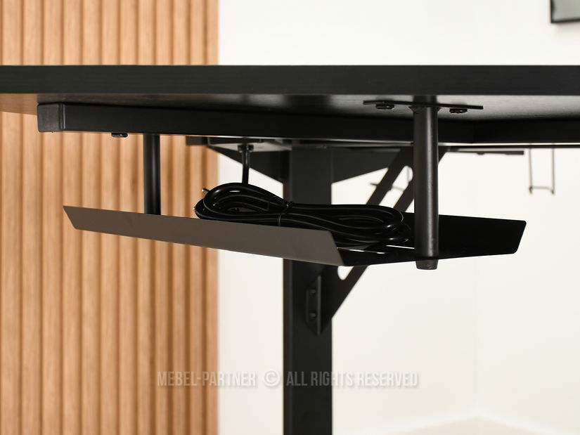 PC stolek Matts C (černé dřevo + černá)