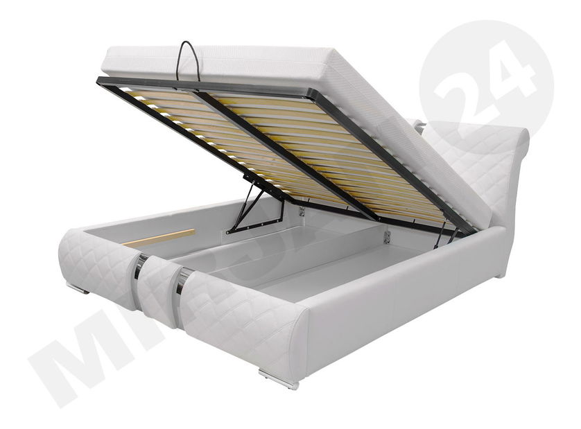 Manželská postel 180 cm Linoria Maxi (bílá)