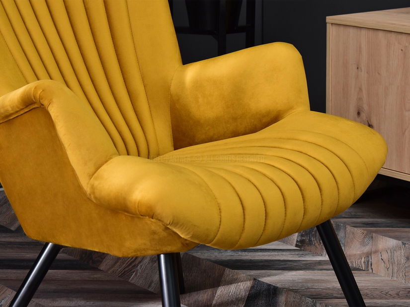 Designové křeslo Lanzaris (zlatá)