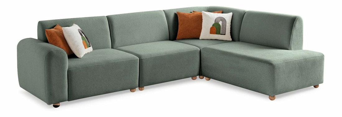 Rohová sedačka Slota (zelená) (P)