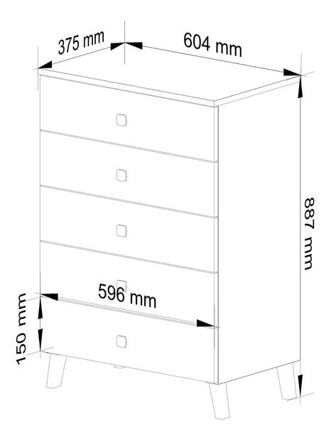 Komoda Menudas (kašmír)