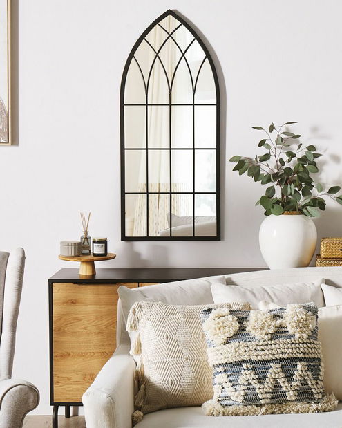 Nástěnné zrcadlo Carolina (černá)