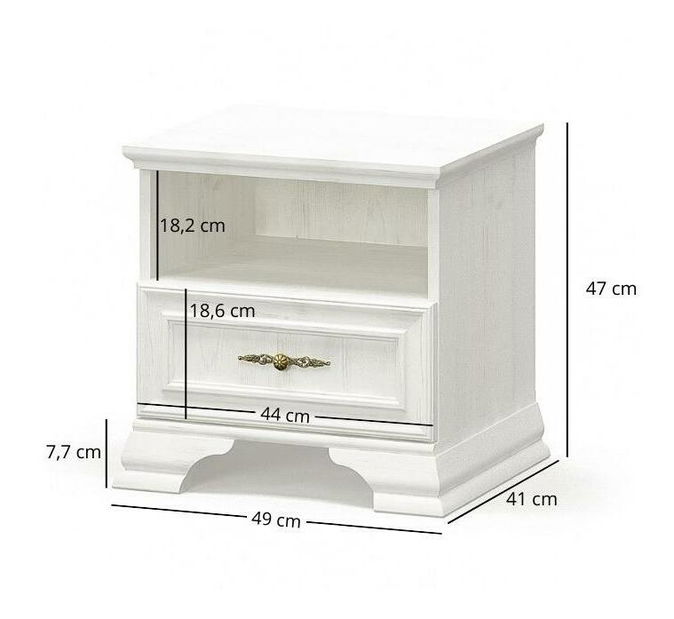 Noční stolek Incantatos (borovice andersen)