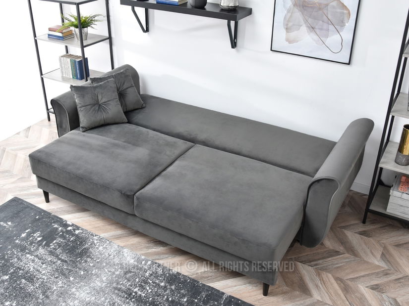 Pohovka dvousedačka Lirica (černá)