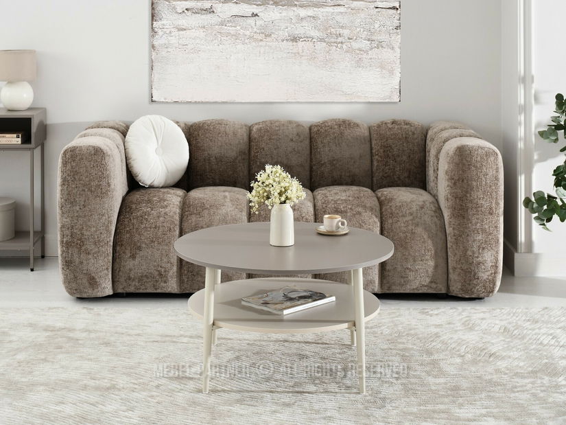 Konferenční stolek Rogatoria (béžová + krémová)